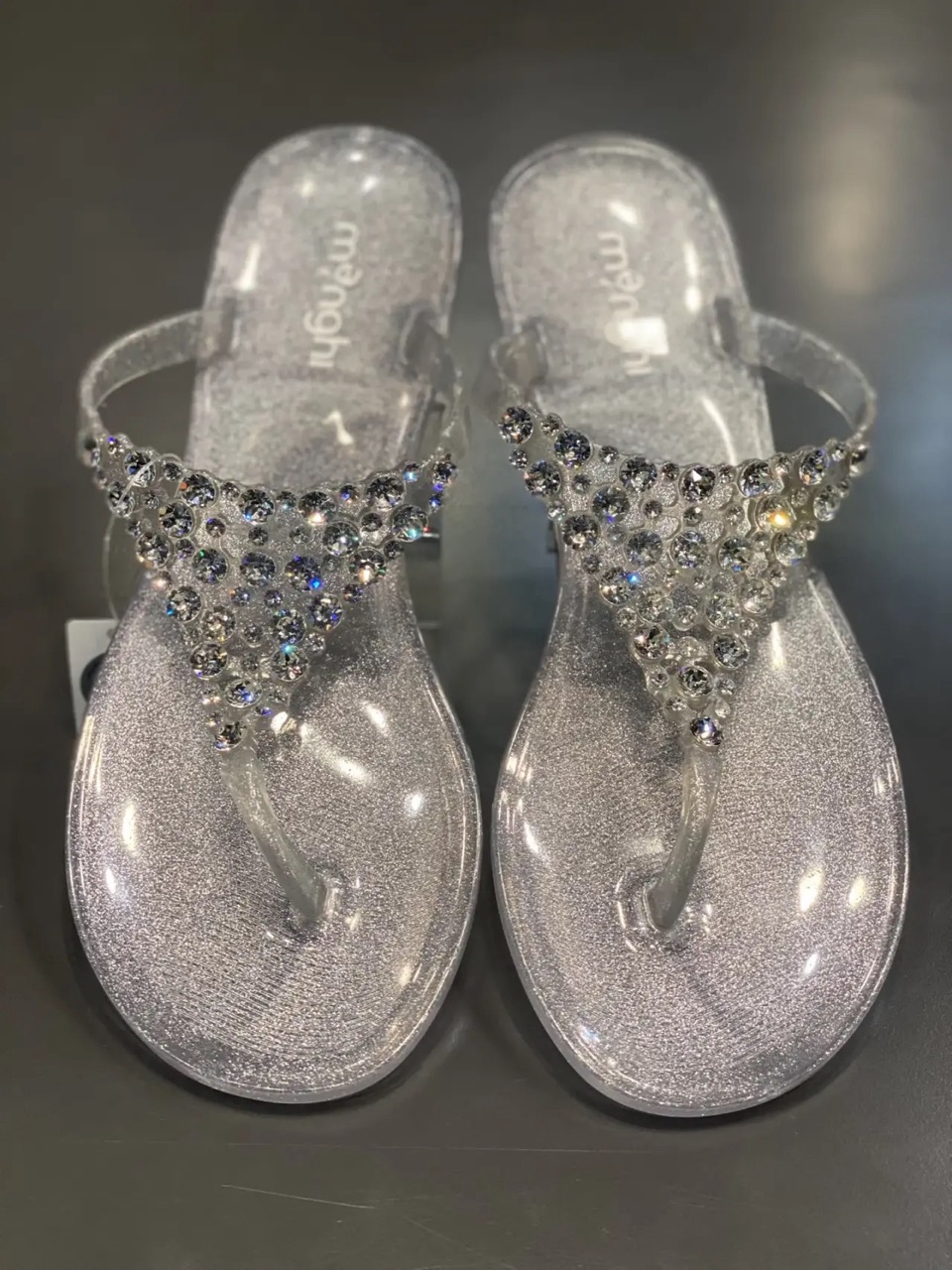 картинка Сланцы MENGHI серые swarovski от магазина Одежда+