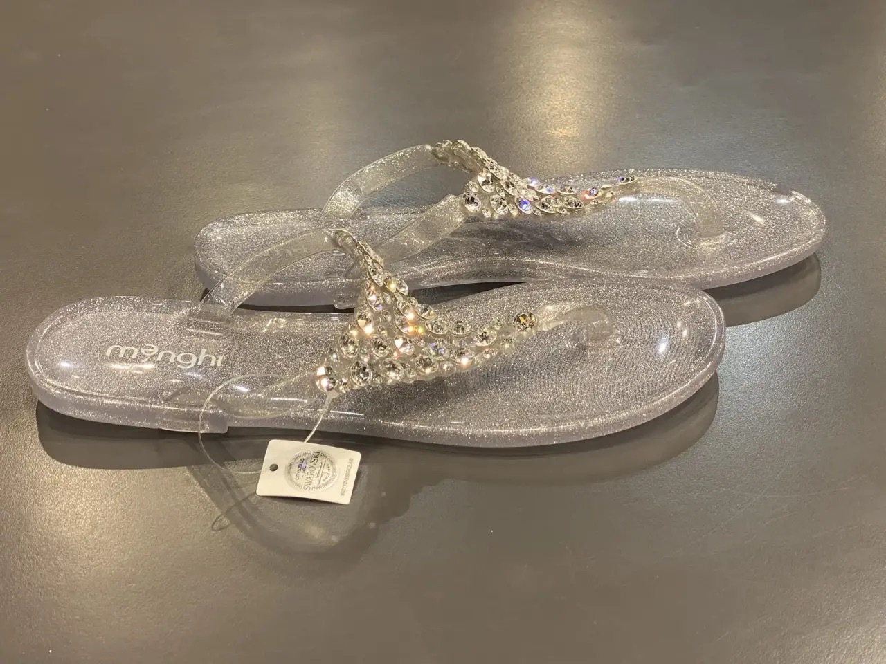 картинка Сланцы MENGHI серые swarovski от магазина Одежда+