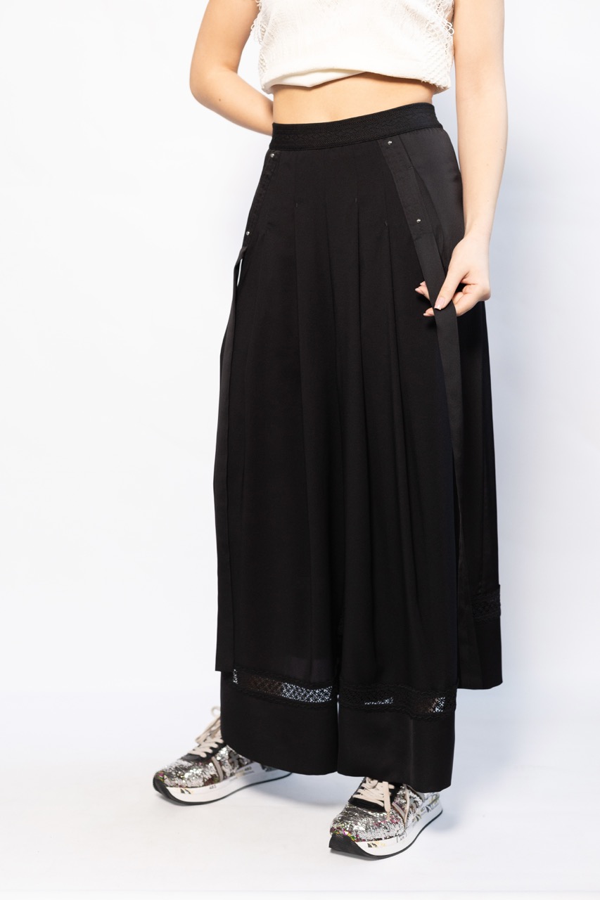 картинка Юбка-брюки HICH с кружевом от магазина Одежда+