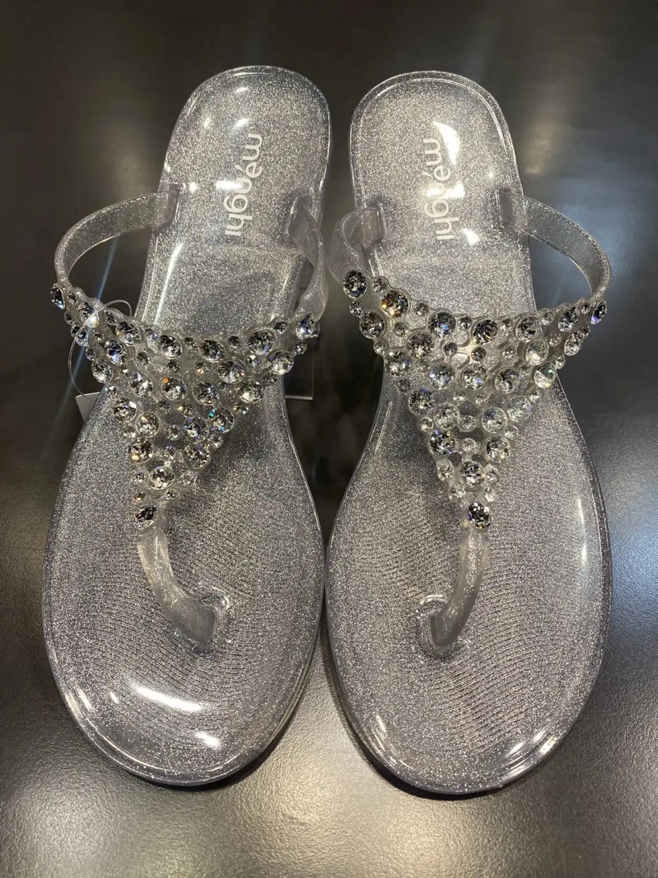 картинка Сланцы MENGHI серые swarovski от магазина Одежда+