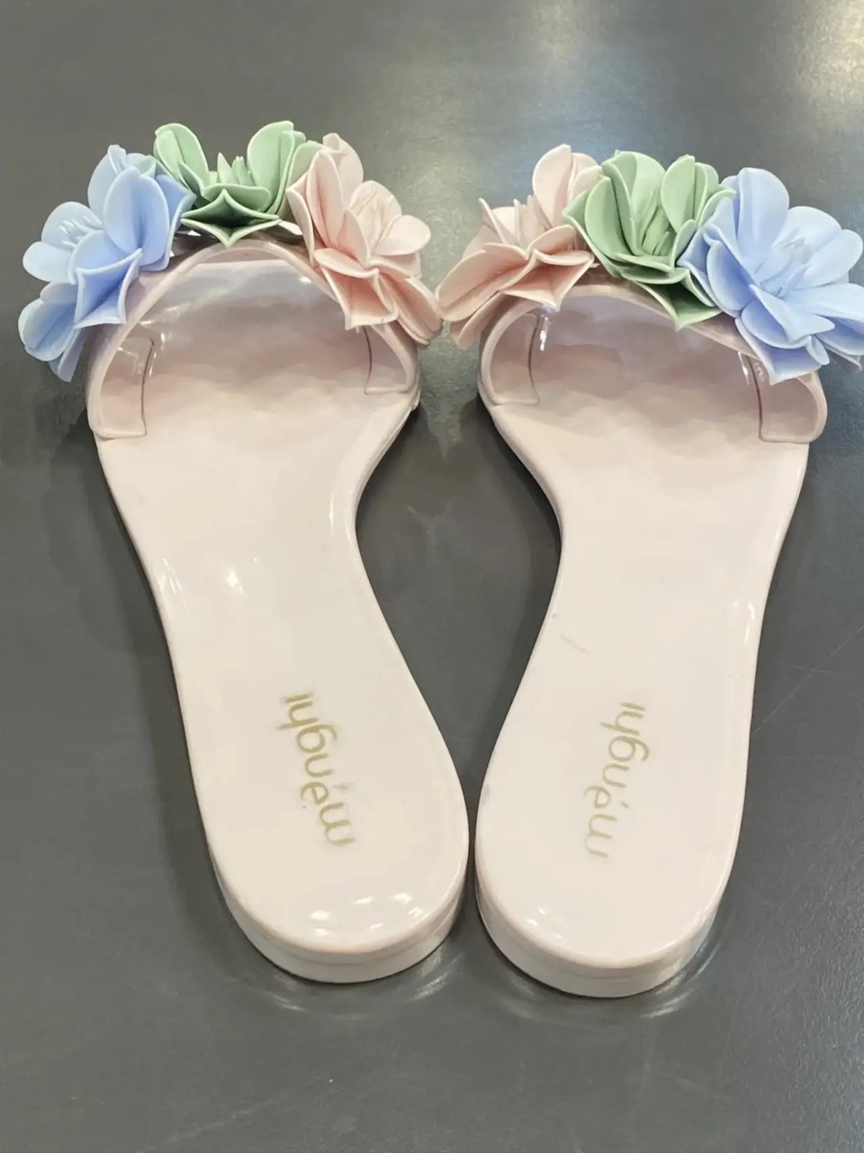 картинка Сланцы MENGHI розовые "цветы" от магазина Одежда+