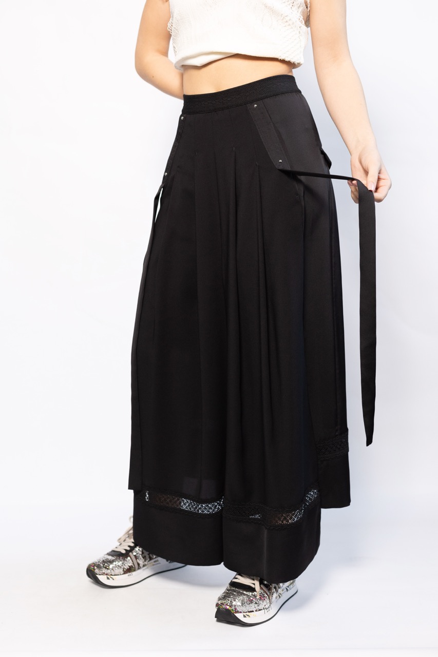 картинка Юбка-брюки HICH с кружевом от магазина Одежда+